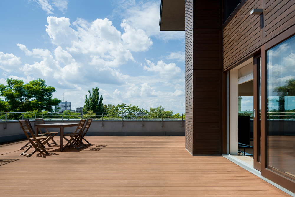 Spacious,Terrace,With,Wooden,Floor,And,Furniture,,And,Amazing,View